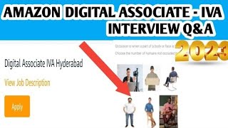 Amazon Digital Associate IVA Interview Questions and Answers Online Test  Latest Pattern 2023 [upl. by Soo]