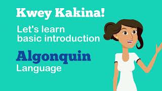 Basic introduction In Anishinàbemowin Language Learning [upl. by Rosanna]