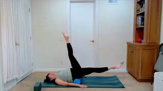 Pilates with Foam Roller and Standing Balance Exercises [upl. by Kristian544]