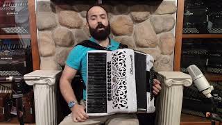 OTTAELITE96INV  White Inverted Ottavianelli Elite Castelfidardo Piano Accordion LMMM 37 96 7499 [upl. by Hans]