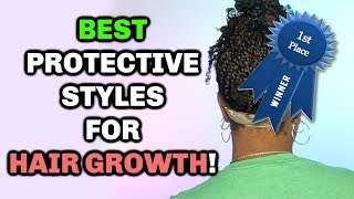 TOP 3 BEST PROTECTIVE STYLES FOR NATURAL HAIR  THAT ACTUALLY PROTECT ☕️ [upl. by Popele]