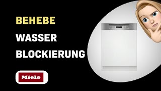 Wie behebe ich einen Wasserablaufblockierung auf dem Miele Geschirrspüler G 6300 SCi EcoLine [upl. by Edvard]