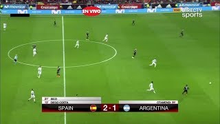 España vs Argentina 61 partido completo FULL HD 032718 [upl. by Obla185]