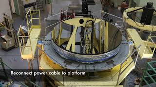 Shane Telescope 3m Mirror Recoating Project 20220217 and 18 Timelapse [upl. by Esela]