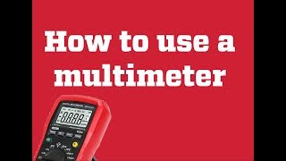 How to use a multimeter on 12V batteries [upl. by Yerot]