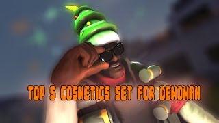 SFM TOP 5 DEMOMAN COSMETIC SETS 2017 outdated [upl. by Aticnemrac900]