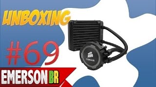 69 Unboxing  Water Cooler Corsair Hydro Series H75 Liquid CPU Cooler [upl. by Jarred]