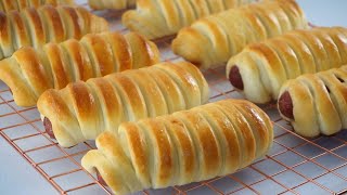 Fluffiest Hotdog Wool Bread Roll You Can Make Like A Pro [upl. by Nyrahs]