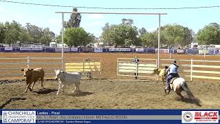 Ladies Final  2023 Chinchilla Grandfather Clock Campdraft [upl. by Ruhl]