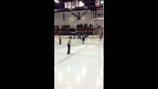 Funny hockey fight dance [upl. by Aramen]