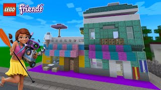 LEGO Friends SurferStrandhaus bauen  Minecraft 🤿 Tutorial [upl. by Pomfret]