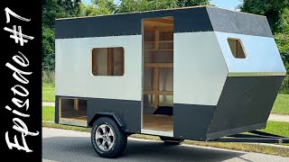 How to Build a Travel Trailer  DIY Framing and Aluminum Sheeting Installation [upl. by Airalav774]