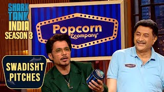 Shark Tank में आए Popcorn Man Of India  Shark Tank India S3  Swadisht Pitches [upl. by Sonahpets977]