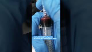 BE EXTRA CAREFUL ON UNCAPPING SYRINGE [upl. by Hailey]