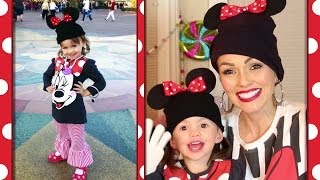 DIY Minnie Beanie and Gloves  A Kandee Johnson Disney Exclusive [upl. by Hayyikaz553]