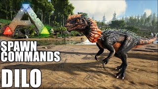 Ark DILOPHOSAUR spawn commands [upl. by Lednyc564]