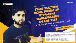 Etard Reaction 💜 GattermanKoch reaction 💜 Oxime  Aldehyde Ketone amp Carboxylic acid part 4 [upl. by Ainezey]