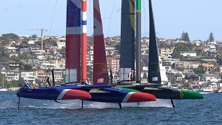 Sail GP Sydney Team Australias Jason Waterhouse Interview Day 1 [upl. by Nivanod]