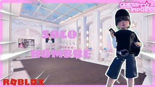 DRESS TO IMPRESS PERO SOLO PUEDO VESTIRME DE HOMBRE  ROBLOX  DRESS TO IMPRESS [upl. by Gnuhp]