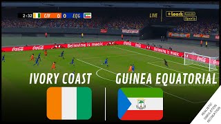 COTE DIVOIRE  GUINEE EQUATORIALE Coupe dAfrique des Nations 2023  Simulation de jeu vidéo [upl. by Llenahc]