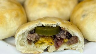 Smoked Brisket Kolaches  Easy Leftover Brisket Recipe [upl. by Goldfinch]