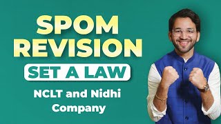 NCLT and NCLAT  Nidhi Company  SPOM Set A Law Revision CA Final by Shubham Singhal [upl. by Harbard490]