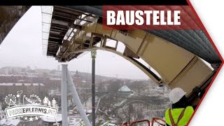 Valkyria in Liseberg  Baustelle Höchste Schiene verbaut [upl. by Enytnoel]