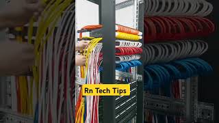 Server Room Cables installation shorts rntechtips server serverroom [upl. by Hailat]