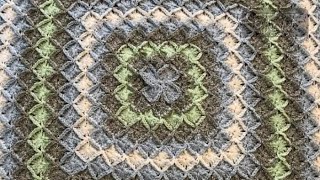 Crochet Bavarian Stitch Square [upl. by Haididej]