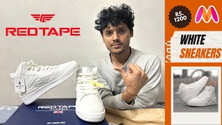 Red Tape Sneakers Unboxing  Red Tape White Sneakers for Men  Red Tape White Sneakers Under 1500 [upl. by Einahpetse]