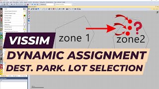 Vissim Tutorial  Dynamic assignment  Destination Parking Lot Selection [upl. by Jackelyn846]