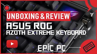 ROG Azoth Extreme Snow Switch 75 Custom Gaming Mechanical Keyboard OLED Touch EPIC PC Review [upl. by Thelma]