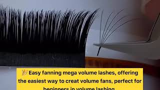 Self fanning lashes extensionssmart volume lasheseasy fanning mega volume lashes [upl. by Neehsas]