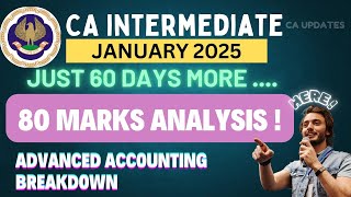 📊 Crack CA Advanced Accounting 80 Marks Analysis for Jan 2025 You MUST Know 🔥 in Tamil CA updates [upl. by Chevalier]