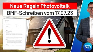 Photovoltaik Neue Regeln durch BMFSchreiben 1772023 Steuerbefreiung  Investitionsabzugsbetrag [upl. by Hope]