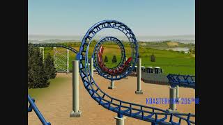 KoasterKing 205s Corkscrew  RCT3 [upl. by Sandie]