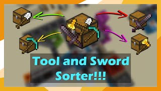 ⭐Sword and Tool Sorter⭐ Sort EVERY SINGLE TOOL in Minecraft Part 1 [upl. by Hamlen]