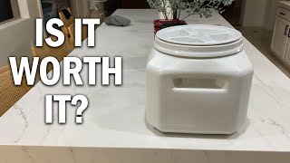 Gamma2 Vittles Vault Dog Food Storage Container Review  Is It Worth It [upl. by Hindu236]