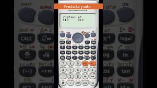 Producto punto de dos vectores con calculadora [upl. by Mitch]