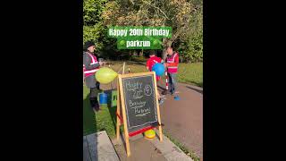 Celebrating parkrun 20th Birthday at rotherhamparkrun 🌳🌳🥳🥳 [upl. by Htrap]