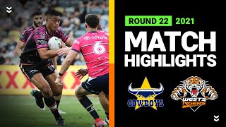 Cowboys v Wests Tigers Match Highlights  Round 22 2021  Telstra Premiership  NRL [upl. by Yendroc]