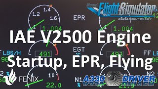 Fenix A320 IAE V2500 Engine  All you need to know  What is EPR how to fly it  Real Airbus Pilot [upl. by Orna799]