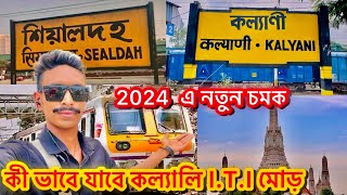 Sealdah To Kalyani ITI More Train Route  Kalyani iti more Puja 2024  Durga Puja 2024  durgapuja [upl. by Lapo]