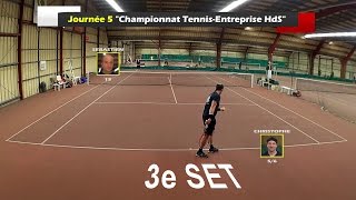 Christophe 56 vs Sebastien 15  Match corpo  3e set  28022017 [upl. by Sauls]