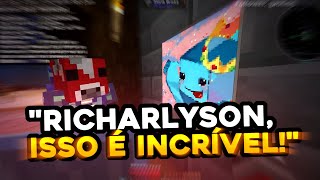 RICHARLYSON DÁ UMA ARTE DE PRESENTE PARA O BADBOYHALO TRADUZIDO  QSMP [upl. by Furie]