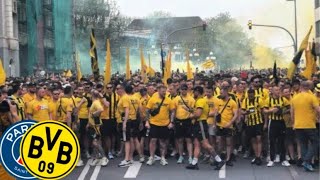 BVB Fanmarsch vor dem Spiel gegen PSG  Dortmund  PSG 152024 UCL [upl. by Sims]