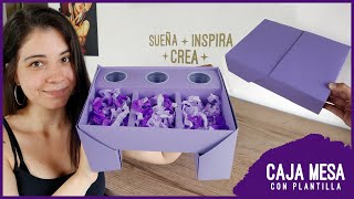 CAJA MESA  Cómo hacer una caja sorpresa con cartulina ♥ Soy Maria Zapata [upl. by Ahrendt]