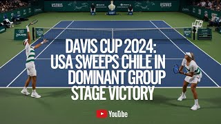 quotDavis Cup 2024 USA Sweeps Chile in Dominant Group Stage Victoryquot daviscup daviscuphighlihts [upl. by Strickman]