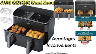 ⭐ Avis COSORI Dual Zone 85 Litres  Friteuse Sans Huile Double Tiroir Fenêtres Éclairées 10en1 [upl. by Noivax943]