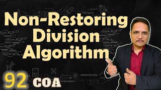 Non Restoring Division Algorithm Flowchart and Example  COA [upl. by Arlana]